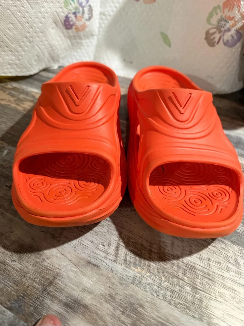 Unisex Vionic Orange Slip-On Clog Sandals